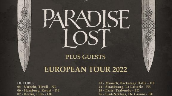 PARADISE LOST annonce sa tournée européenne