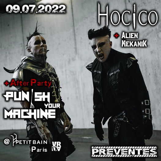 Hocico + Alien Mekanik @ Petit Bain (Paris (75)) - 09 juillet 2022