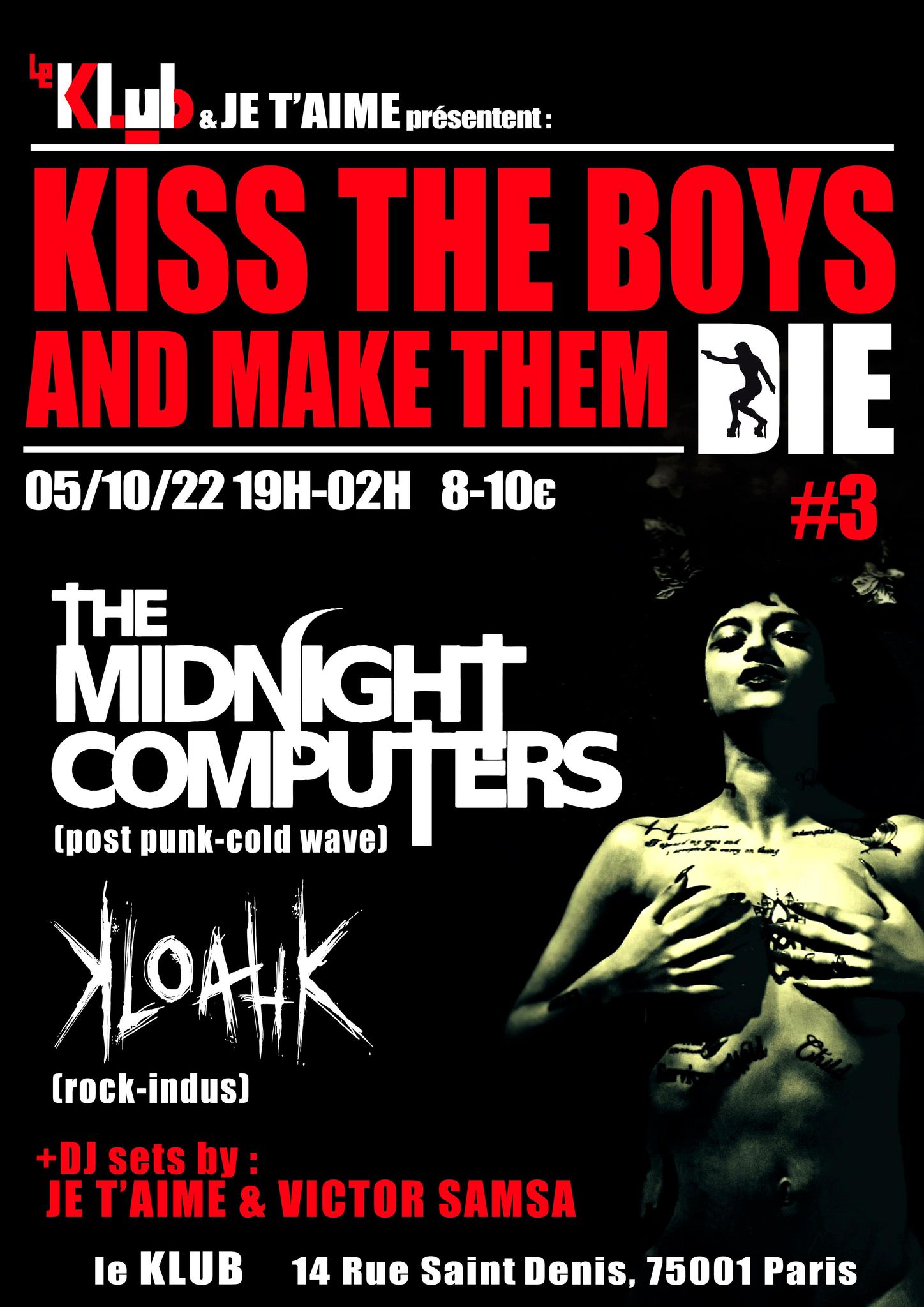 The Midnight Computers + Kloahk @ Le Klub (Paris (75)) - 05 octobre 2022