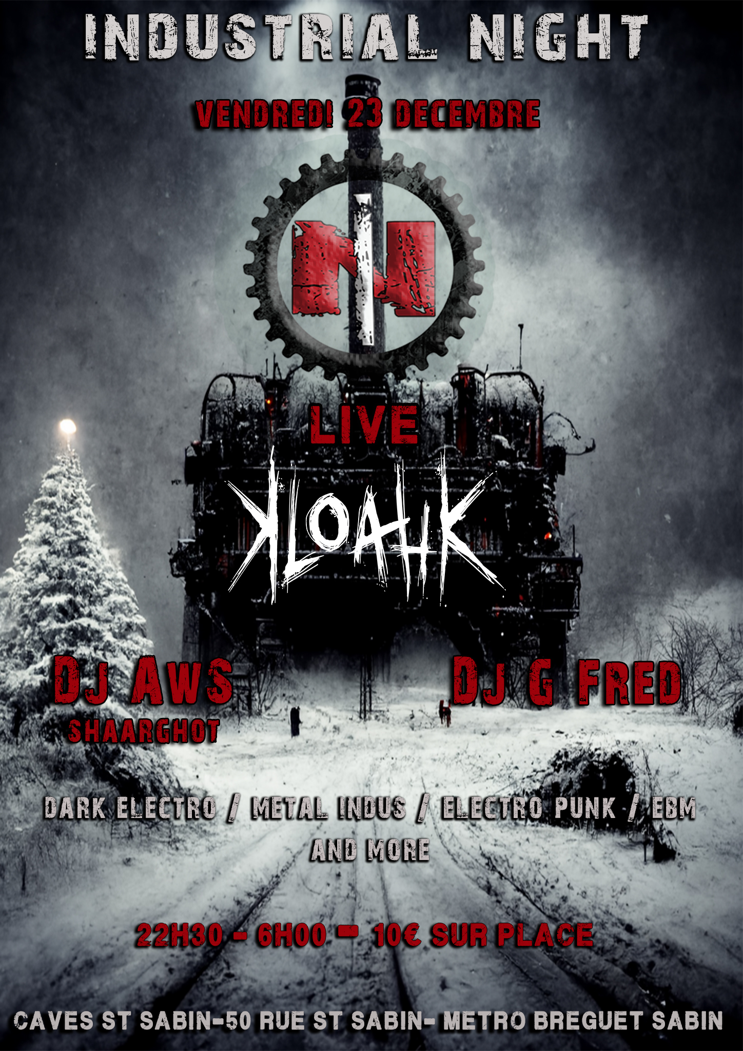Kloahk @ Caves St Sabin (Paris (75)) - 23 décembre 2022