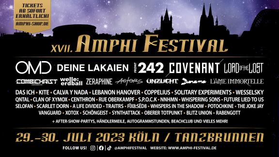 Amphi Festival 2023 : petit point un mois avant