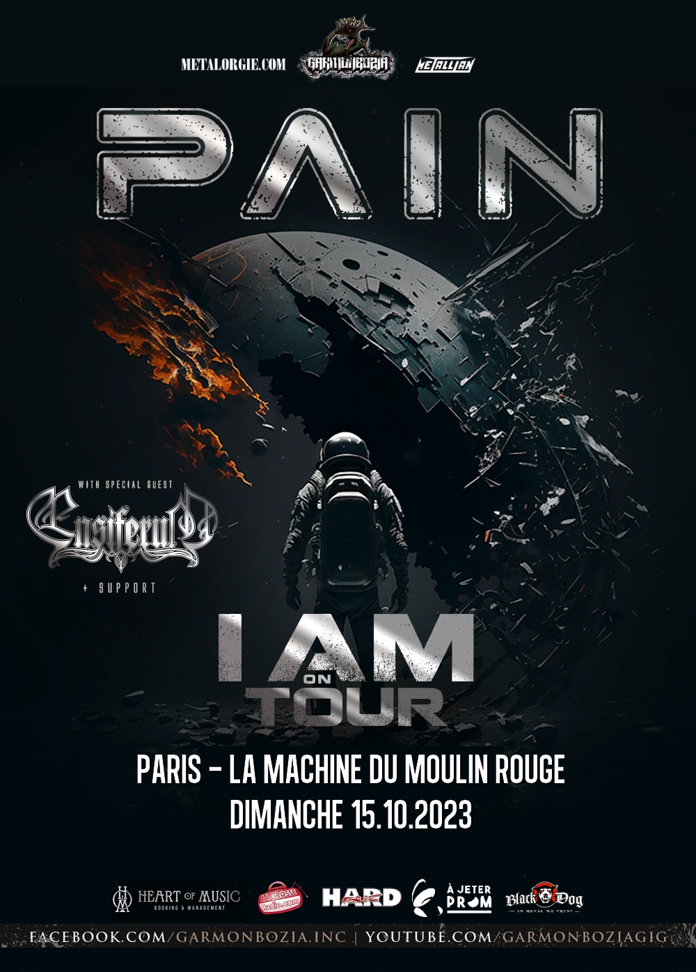 Pain + Ensiferum @ La Machine du Moulin Rouge - Paris (75) - 15 octobre 2023