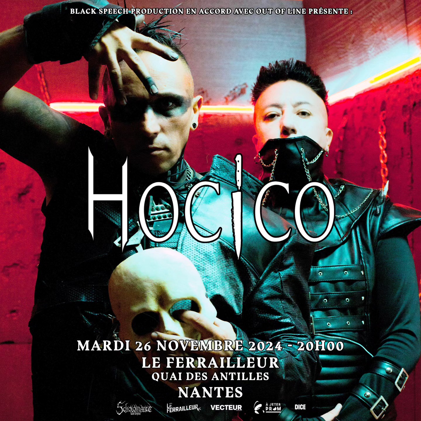 Hocico @ Le Ferrailleur - Nantes (44) - 26 novembre 2024