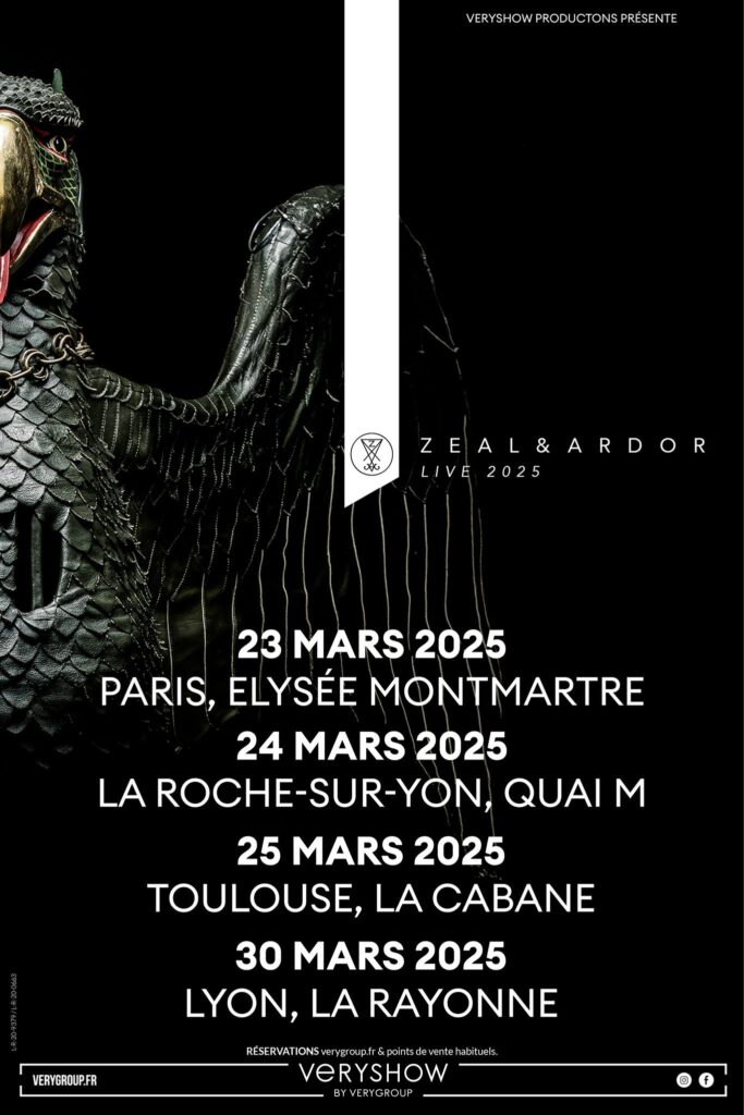 Zeal & Ardor @ Elysée Montmartre - Paris (75) - 23 mars 2025