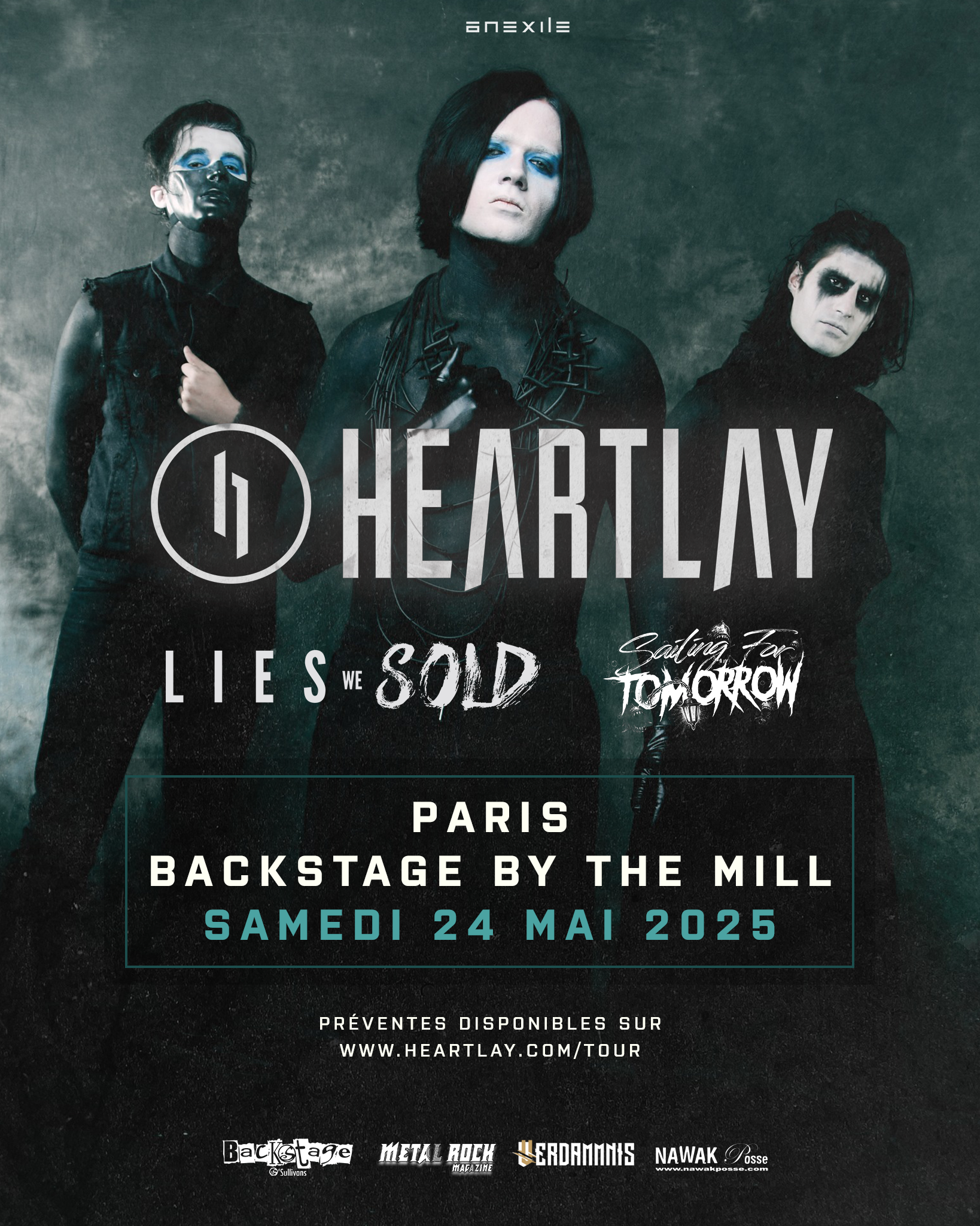 Heartlay + Lies We Sold + Sailing for Tomorrow @ Backstage by the Mill - Paris (75) - 24 mai 2025