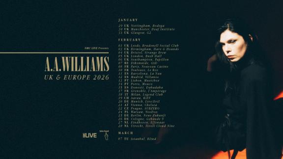 A.A. WILLIAMS sort un EP live et annonce une tournée