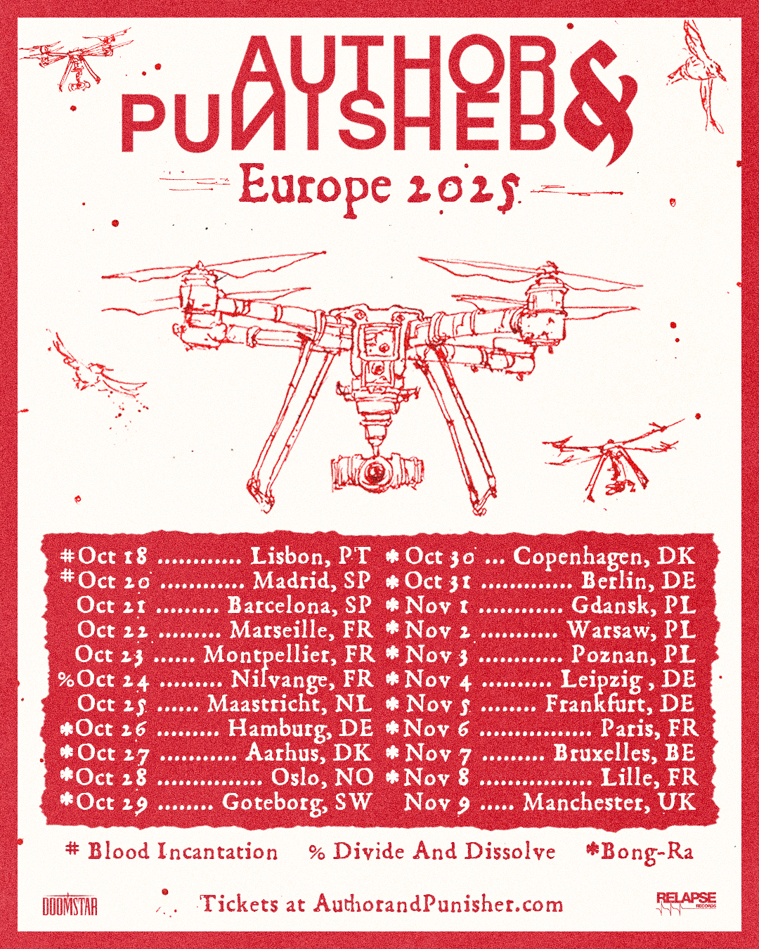 Author & Punisher + Bong-Ra @ Backstage by the Mill - Paris (75) - 6 novembre 2025