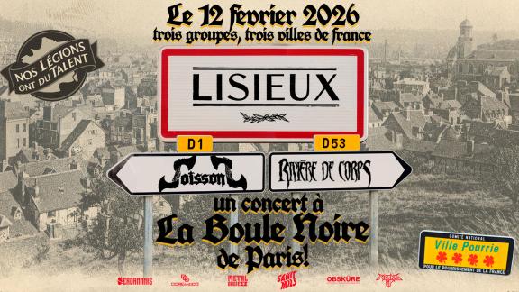 Dark folk, electro et villes de Province : LISIEUX, SOISSONS et RIVIÈRE DE CORPS joueront à Paris