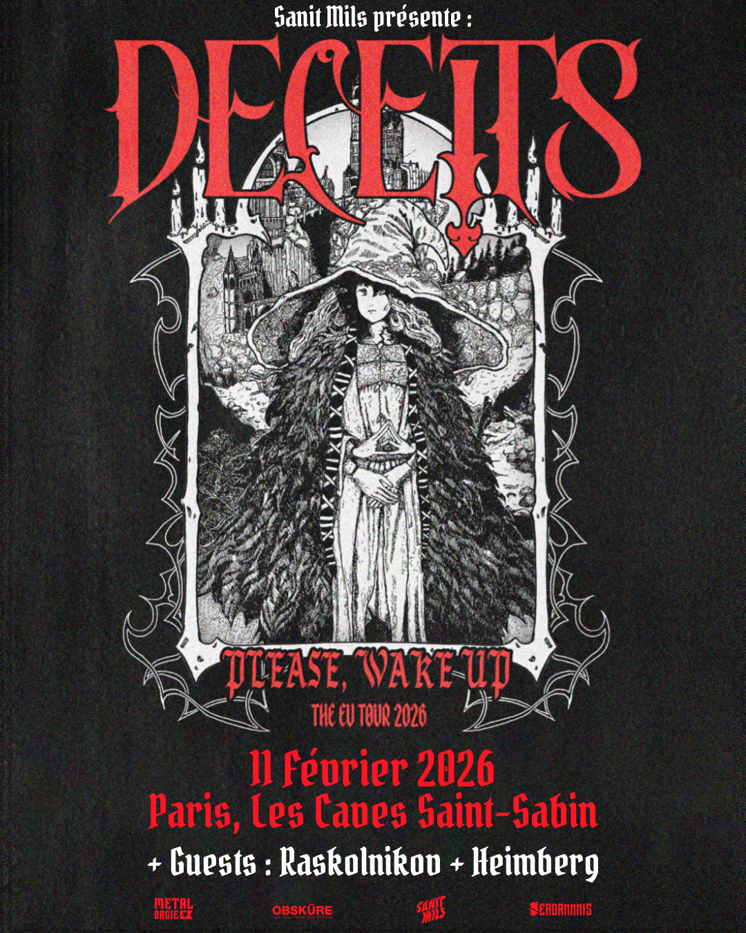 Deceits + Heimberg + Raskolnikov  @ Les Caves Saint-Sabin - Paris (75) - 11 février 2026