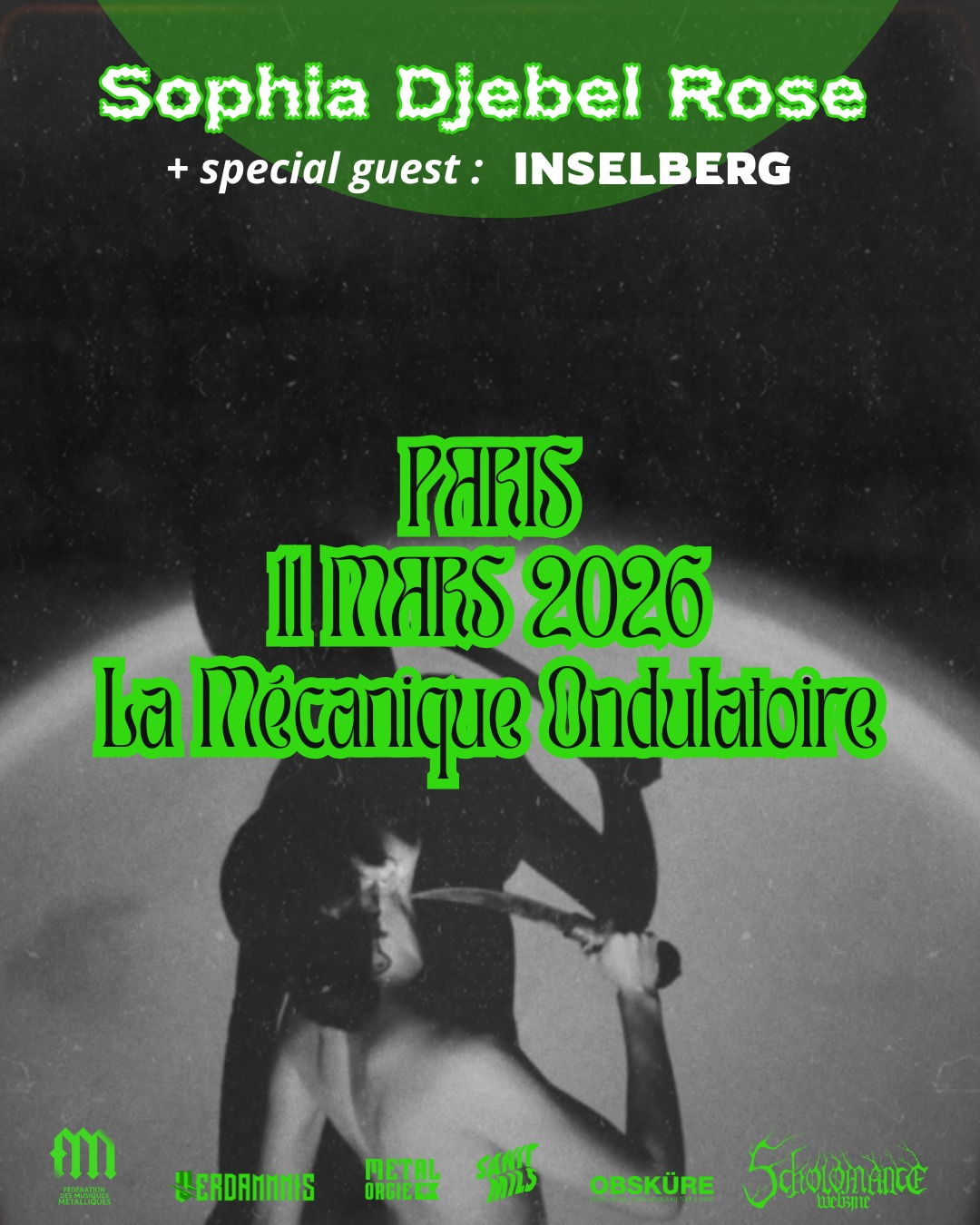 Sophia Djebel Rose + Inselberg @ La Mécanique Ondulatoire - Paris (75) - 11 mars 2026