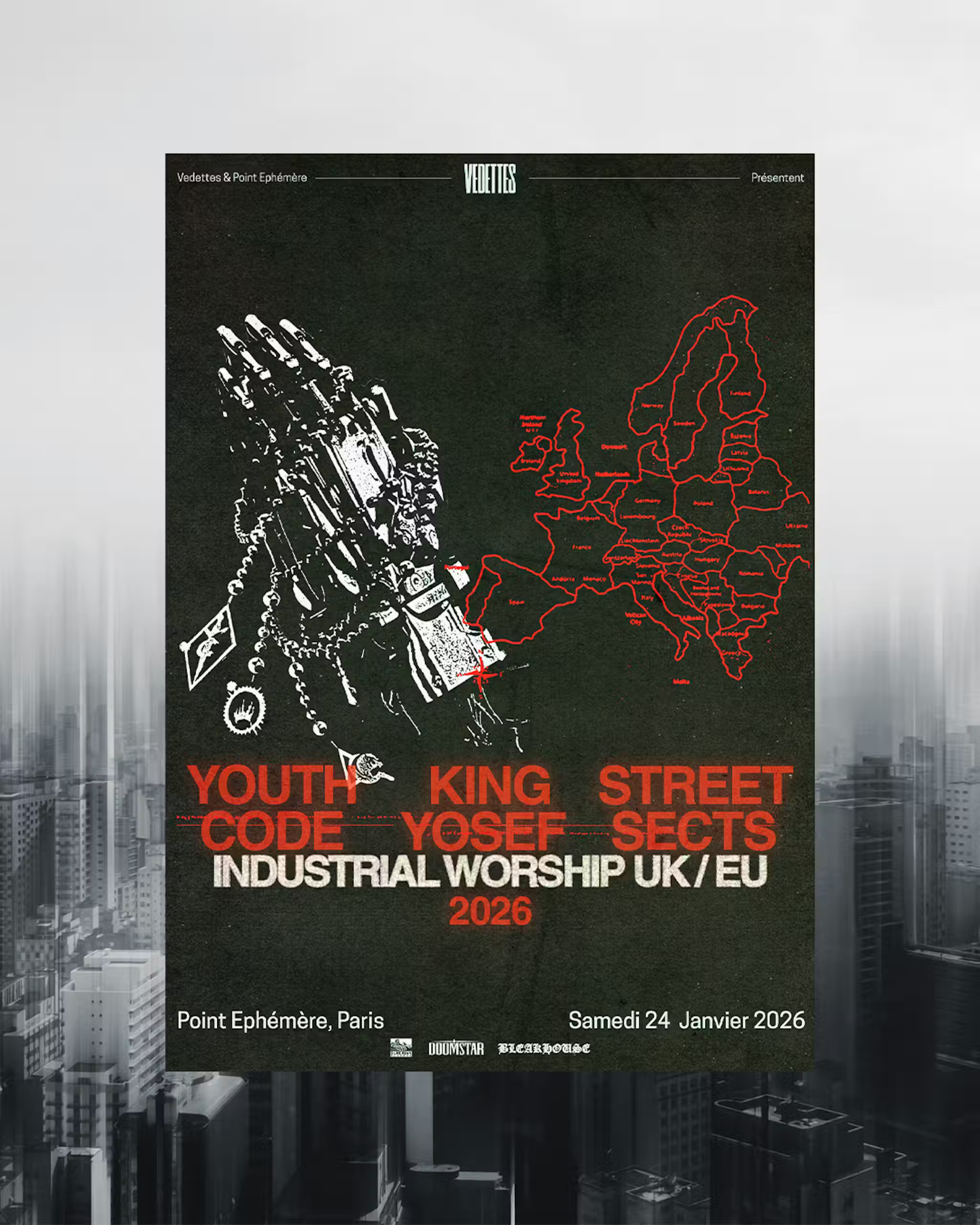 Youth Code + King Yosef + Street Sects @ Point Éphémère - Paris (75) - 24 janvier 2026