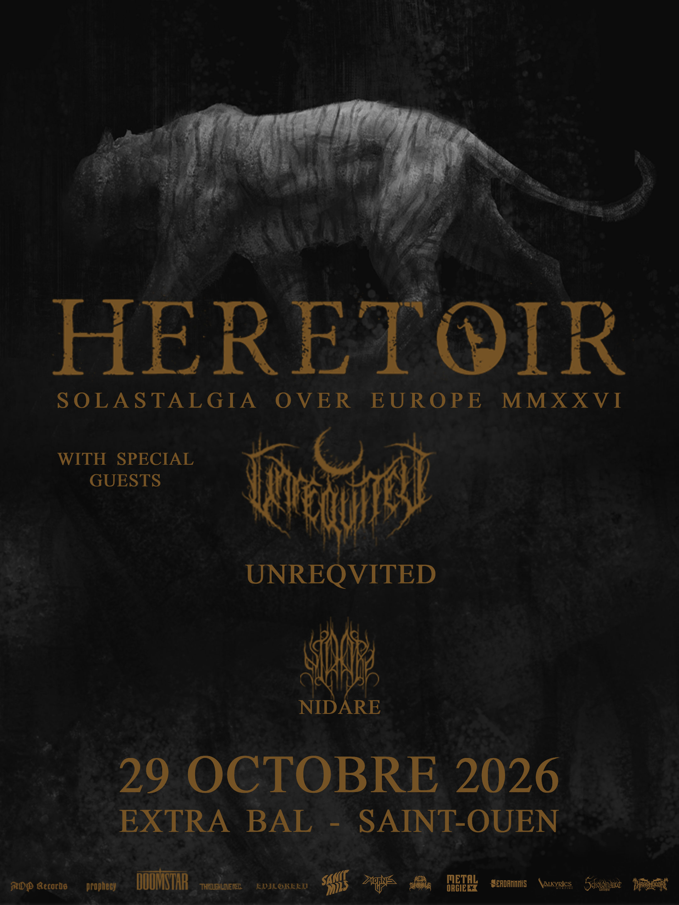 Heretoir + Nidare + Unreqvited @ Extra Bal - Saint-Ouen (93) - 29 octobre 2026