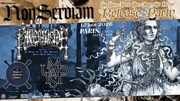 NON SERVIAM (HIVERLUCIDE) fêtera son album avec A PLAGUE OF LIGHTHOUSE KEEPERS et MAUDITS 