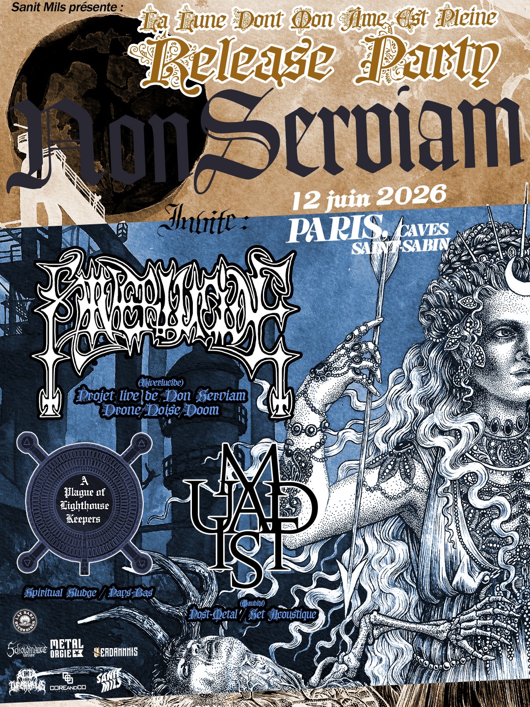 Hiverlucide + A Plague of Lighthouse Keepers + Maudits @ Les Caves Saint-Sabin - Paris (75) - 12 juin 2026