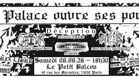En partenariat avec le Noise Palace, nous vous proposons une soirée sombre et décevante