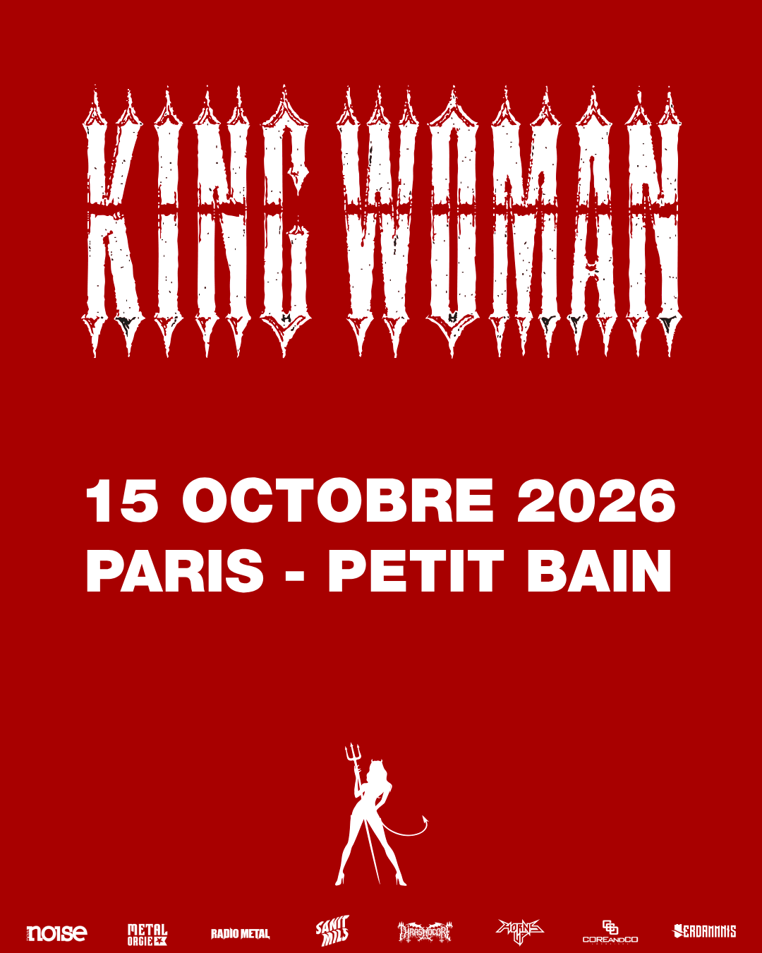 King Woman @ Petit Bain - Paris (75) - 15 octobre 2026