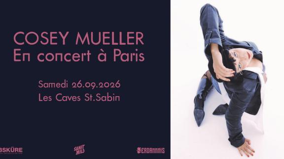 Rendez-vous aux Caves Saint-Sabin pour une soirée synthpunk en compagnie de COSEY MUELLER