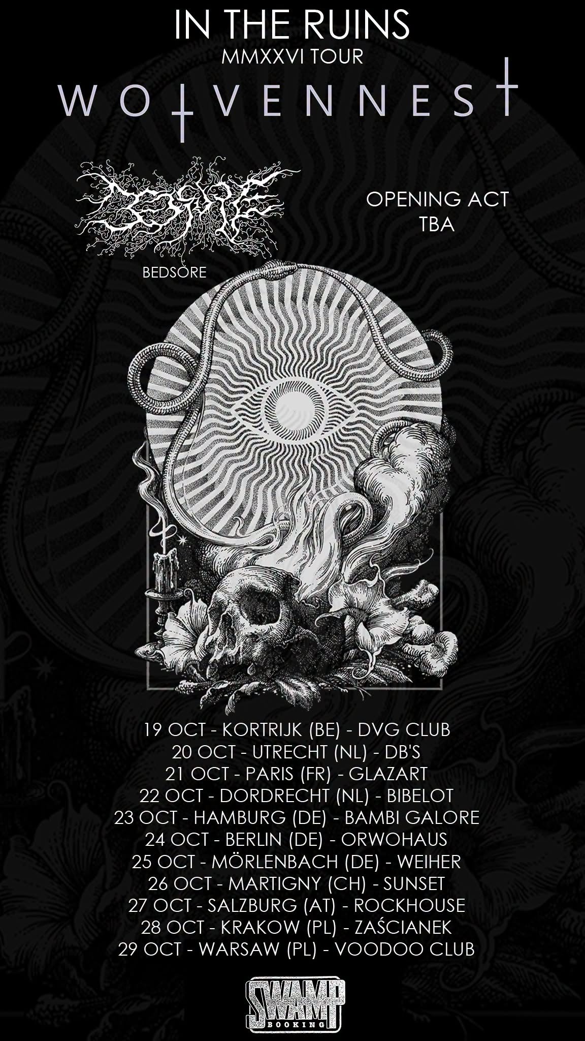 Wolvennest + Bedsore + Vígljós @ Glazart - Paris (75) - 21 octobre 2026