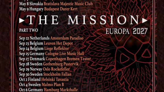 THE MISSION annonce une tournée européenne